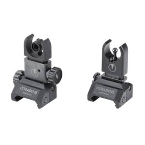 Ultradyne C4 Folding Front and Rear Sight AR .308 7.62