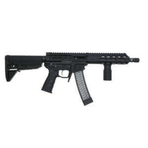 Wraithworks WARSCORP9 Side-charging AR SBR - Black | 9mm | 8.5" Barrel | 7" M-LOK Rail | Accepts Scorpion Mags | BCM Stock