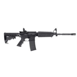 DPMS DR-15 AR Rifle - Black | 5.56NATO | 16" Barrel | Classic Rifle Furniture | MBUS Rear Sight