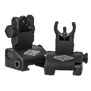 Yankee Hill Q.D.S. Sight Set Folding with Hooded Stem for AR-15
