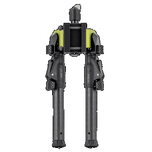 Mdt Sporting Goods Inc 105561GRN GRND-POD Green/Black 4.50"-9" Carbon Fiber/Aluminum, Adj. Throw Lever, 4 Leg Postitions, Fits ARCA Rail & RRS Dovetail