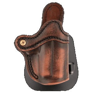1791 Gunleather ORPDHCVTGR Paddle Holster Optic Ready OWB Size Compact Vintage Leather Paddle Fits Glock 43 Fits Sig P365 Fits Taurus GX4 Right Hand
