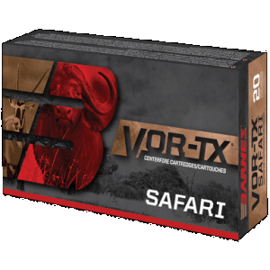 Barnes Bullets VOR-TX Safari 470 Nitro Express TSX Flat Base 500 Grain 20 Rounds