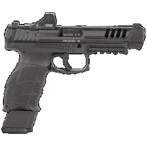 HK 81001159 VP9L SCS 9mm Luger 15+1 5" Black Polygonal Rifled Barrel, Long/Lightening Cuts/Optic Cut SCS Steel Slide, Polymer Frame w/Picatinny Rail, Black Interchangeable Backstrap Grip