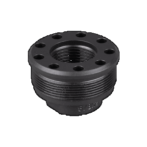 SilencerCo Alpha Direct Thread Mount Fits 9/16 by 24 Thread Matte Finish