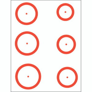 Gunstar Magnum Target Reticle Set Orange Precision Targeting for Scopes USA Made