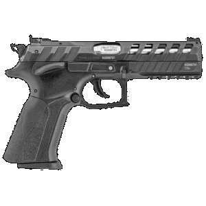 Grand Power 8588005808514 X-Calibur CO Mk23 Match 9mm Luger 15+1 4.80" Stainless Barrel, Black Steel Lightening Cut/Optic Cut/Serrated Slide, Black Steel Frame w/Picatinny Rail, Black Textured Grip