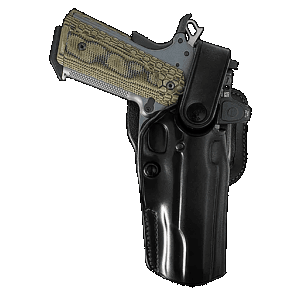 Galco APO226RB APO Strongside/Crossdraw OWB Black Steerhide Fits Glock 19 Gen 1-5 Belt Holster Mount Right Hand