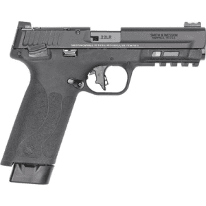 Smith & Wesson 14312 M&P 22x Full Size Frame 22 LR 20+1 4.10" Black Armornite Threaded Barrel, Black Armornite Optic Cut/Serrated Slide, Black Polymer Frame w/Picatinny Rail, Textured Grip