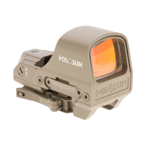 Holosun HS510C-GR Elite Reflex Red Dot Sight 1x Selectable Green Reticle Picatinny Quick Detach Mount Solar/Battery Powered Flat Dark Earth