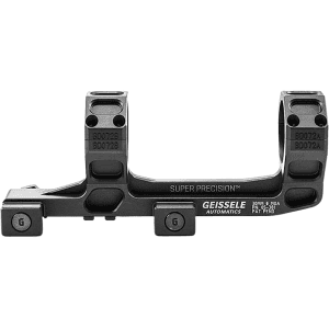 Geissele Super Precision Extended 1-Piece Cantilever Picatinny Scope Mount 30mm Rings 7075-T6 Aluminum Black
