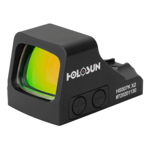 Holosun HE507K-X2 Reflex Red Dot Sight 1x Selectable Green Reticle Matte Black