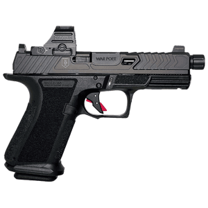 Shadow Systems War Poet MR920 9mm Luger Pistol 4.5" Threaded Barrel 15+1 Round Black Holosun Red Dot Sight