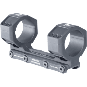 Badger Ordnance Condition One MAX Modular Mount 1-Piece Scope Mount Picatinny 34mm Rings Black 1.3" Height