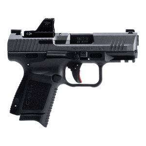 Canik TP9 Elite 9mm Luger Pistol 3.6" Barrel 15+1 Round Gray Slide Black Grip Black Frame Red Dot Sight