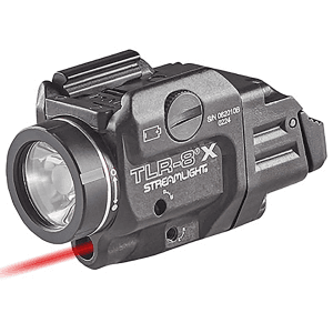 Streamlight TLR-8X Weapon Light with Red Laser for Picatinny Rail Black