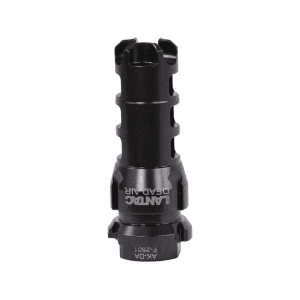 LANTAC Drakon AK-47 Muzzle Brake with Dead Air Keymount Suppresor Mount 14x1mm Thread 7.62x39mm Black