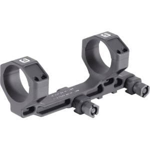 Badger Ordnance Condition One Modular 1-Piece Cantilever Picatinny Scope Mount 30mm Rings Matte Black 1.54" NV-Height