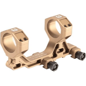 Badger Ordnance Condition One Modular 1-Piece Cantilever Picatinny Scope Mount 30mm Rings Tan 1.93" Assaulter Height