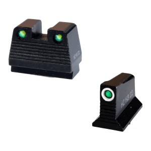 HIVIZ Co-Witness Suppressor Height Night Sight Set Tritium for Glock MOS
