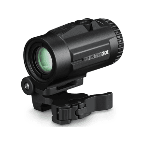 Vortex Optics Micro 3x Red Dot Magnifier with Flip Mount Matte Black