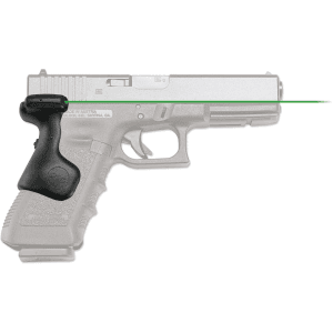 Crimson Trace Lasergrips Laser Sight for Glock Gen-3, Gen-4 17, 17L, 22, 24, 31, 34, 35, 37, 20SF, 21SF Rear Activation Green Laser Polymer Black