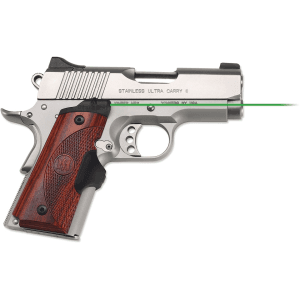 Crimson Trace Master Series Green Lasergrips Laser Sight 1911 Officer's, Defender, Compact Rosewood