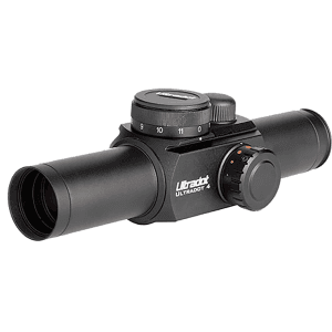 UltraDot Ultradot-4 Red Dot Sight 1" Tube 1x 2, 4, 8, 10 MOA Dot Aluminum Matte Black