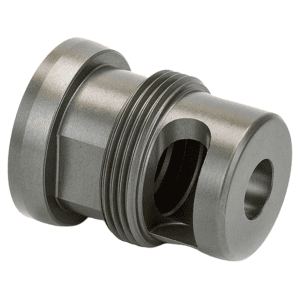 Griffin Armament Taper Mount Minimalist TI Muzzle Brake Suppressor Mount 5.56mm 1/2"-28 Thread Titanium