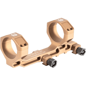 Badger Ordnance Condition One Modular 1-Piece Cantilever Picatinny Scope Mount 20 MOA Elevated 34mm Rings Tan 1.54" NV Height