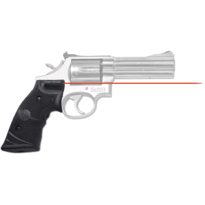 Crimson Trace Lasergrips Laser Sight S&W K, L-Frame Square Butt Overmolded Rubber Black