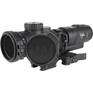 Trijicon MRO SD Red Dot Sight with 3x Magnifier Red 2 MOA Reticle Matte Black Q-LOC QD Full Co-Witness Mount