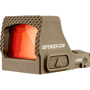 Vortex Optics Defender-CCW Micro Red Dot Sight 1x 3 MOA Dot Tan