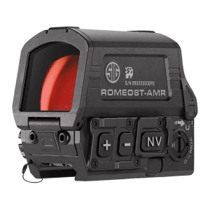 Sig Sauer ROMEO8T-AMR Red Dot Sight MSAR Quad Ballistic Circle Dot 2.0 Reticle Picatinny Mount Black