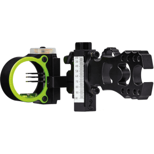 Black Gold Ascent Verdict 3 Pin Bow Sight HD Head .019" Pin Bow Sight Diameter Right Hand Aluminum Black