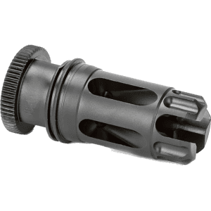 Griffin Armament DUAL-LOK Flash Comp Compensator Suppressor Mount 1/2"-28 Thread 5.56mm Stainless Steel Nitride