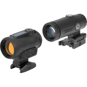 Holosun ARO-EVO Combo Red Dot Sight Red Special Purpose Reticle with Picatinny Mount and HM3X Magnifier Matte Black