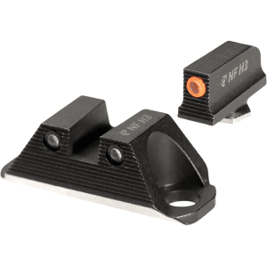 Night Fision Optics Ready Night Sight Set for Glock 19, 45, 47, 48 Orange Front
