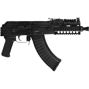 Pioneer Arms Hellpup Pro 7.62x39mm Pistol 7" Threaded Barrel 30+1 Round Blued Slide Black Grip Blued Frame with Quad Rail
