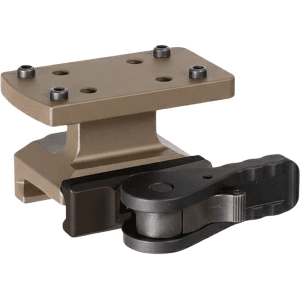 American Defense QD Leupold Delta Point Pro Red Dot Picatinny Mount Standard Lever Lower 1/3 Co-Witness Flat Dark Earth