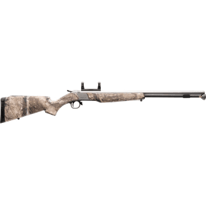 CVA Wolf 50 Caliber Muzzleloading Rifle 24" Stainless Steel Barrel Realtreaa APX Stock with Intergral Scope Mount