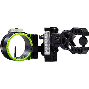 Black Gold Ascent Verdict Whitetail Single Pin Bow Sight with Zero-Out .019" Pin Bow Sight Diameter Right Hand Aluminum Black