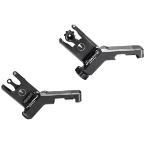 Ultradyne C2 Offset AR-15 Sight Set Black with Folding Aperture
