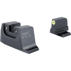 Trijicon Suppressor Night Sight Set For Smith & Wesson M&P C.O.R.E, M&P 2.0 Optics Ready Black Rear Front Yellow with Tritium Green