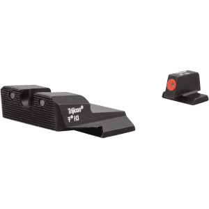Trijicon HD XR Night Sight Set for Smith & Wesson M&P, SD9 VE, SD40 VE Steel Matte 3-Dot Tritium Green with Orange Front Dot Outline