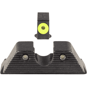 Trijicon HD Night Sight Set for Glock 20, 21, 21SF, 29, 30, 36, 41 Steel Matte 3-Dot Tritium Green with Yellow Front Dot Outline