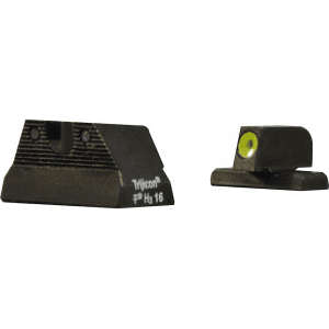 Trijicon HD Night Sight Set for HK USP Steel Matte 3-Dot Tritium Green with Yellow Front Dot Outline