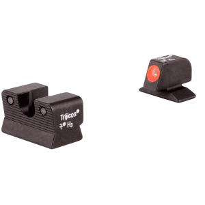 Trijicon HD Night Sight Set for Beretta 92A1, 96A1 Steel Matte 3-Dot Tritium Green with Orange Front Dot Outline