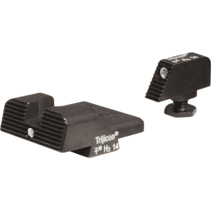 Heinie Straight Eight LEDGE Night Sight Set for Glock 17, 19, 22, 23, 34, 35 Steel Blue Tritium