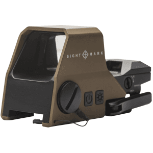 Sightmark Ultra Shot R-Spec Reflex Red Dot Sight 1x Selectable Reticle with Quick Detachable Picatinny Mount Dark Earth